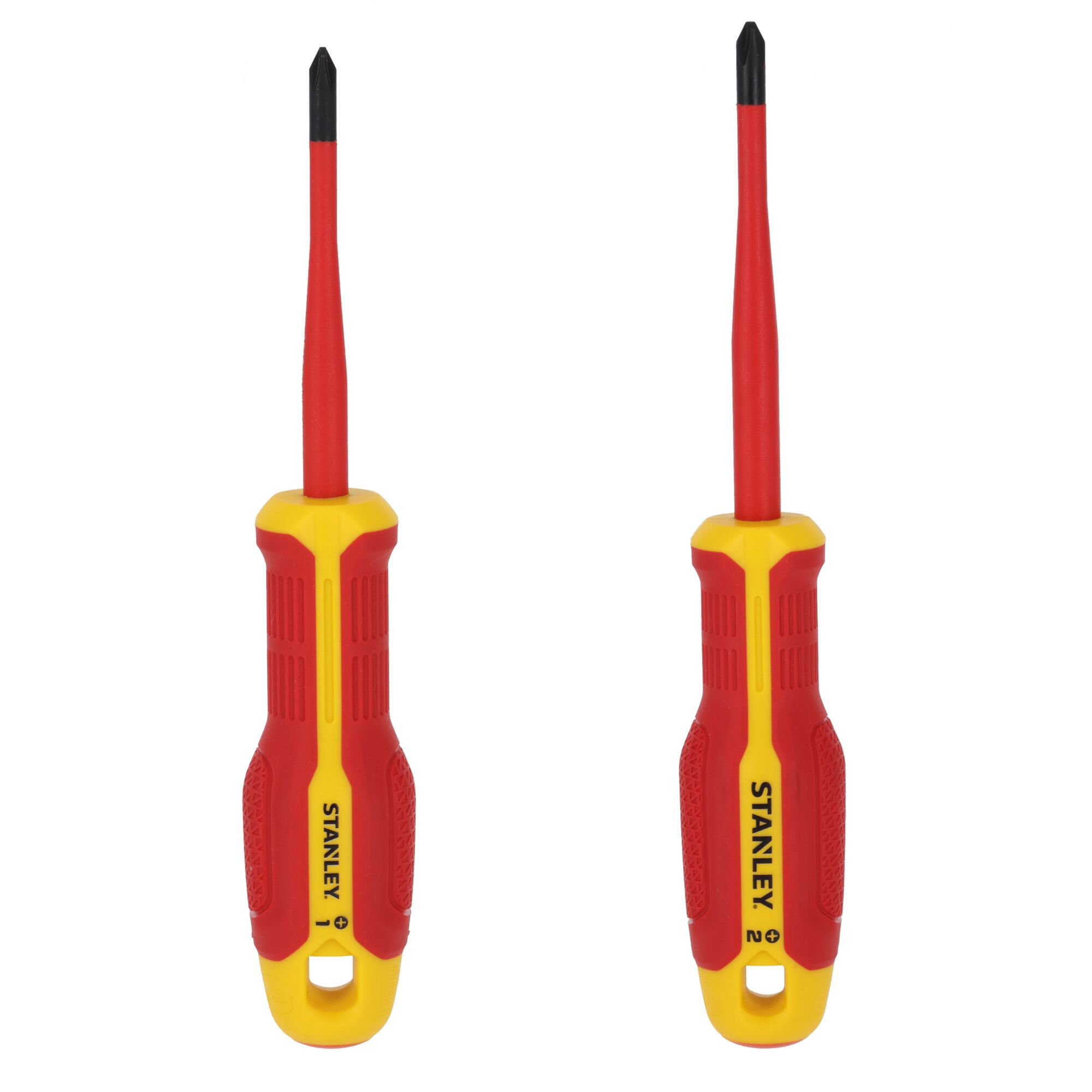 Juego Destornilladores Electricista Aislado 1000v STANLEY® Plano/Philips - 2 Piezas